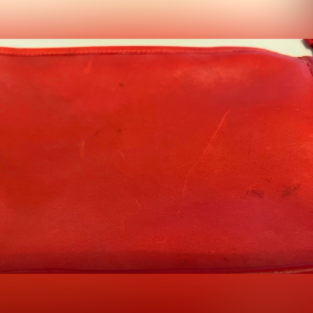 Coach Vintage 4106 Red Leather Women's Bag/Clutch, detachable straps - Picture 10 of 10